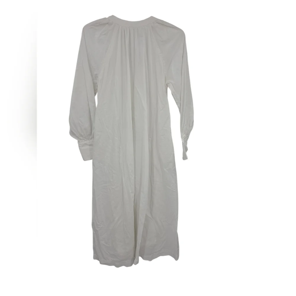 Free People Cream Button-Front Maxi Dress